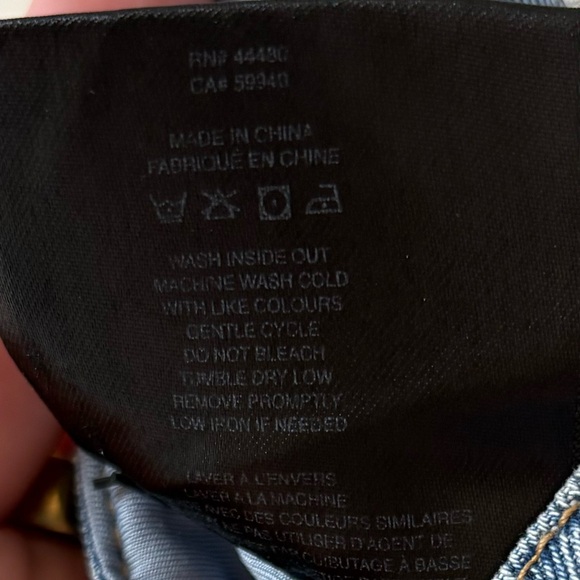 AFRM Light Wash Denim Cutout Crop Top - Light Blue - Picture 10 of 10